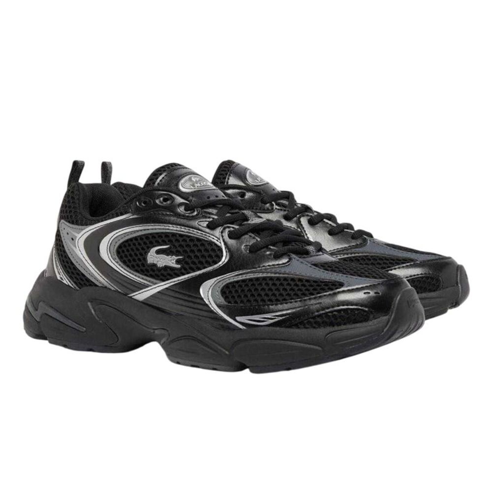 Lacoste Mens Storm 96 2K Cushioned Flat Sneakers / Black